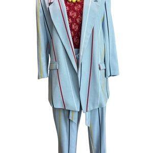 7th Avenue Design Studio New York & Company colorful pinstriped suit